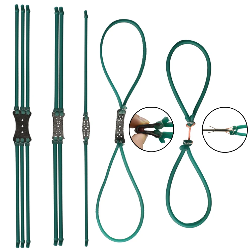 

10PCS Brand New Ice Green Rubber Bands Slingshot Hunting Accessories Outdoor Shooting Rubber Bands Natural Rubber Accessories