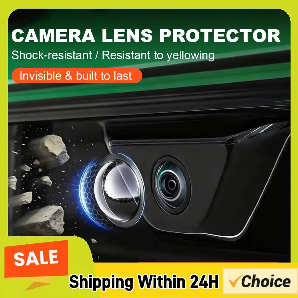 2-10X Universal Car Camera Lens Protector High-Transparency Rear View Backup Camera Cover 360° Full Protection Cars Accessories