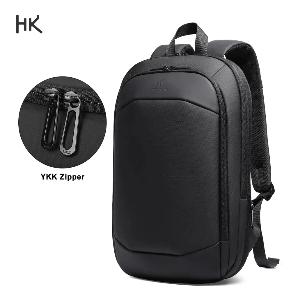 

HK Men's Waterproof Backpack Business 15.6'' Laptop Bag Expandable Travel Backpack USB Charging Multifunction Women's Backpack