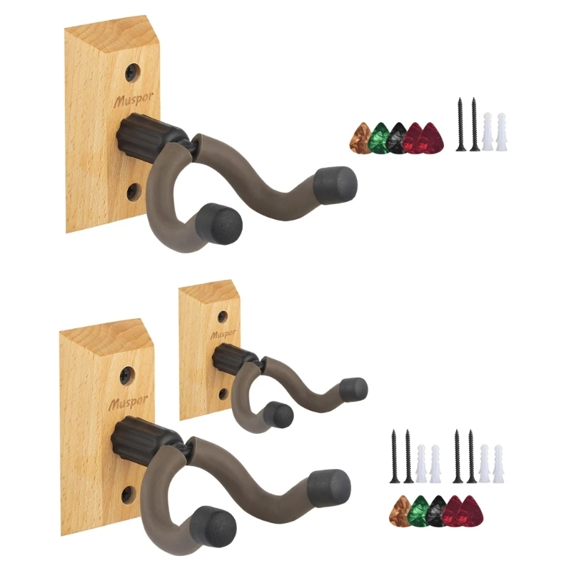Guitars Wall Mount Hanger, Universal Guitar Hanger Wall Hook Holder Stand for Guitar Ukulele Guitar Wall Hanger Bracket