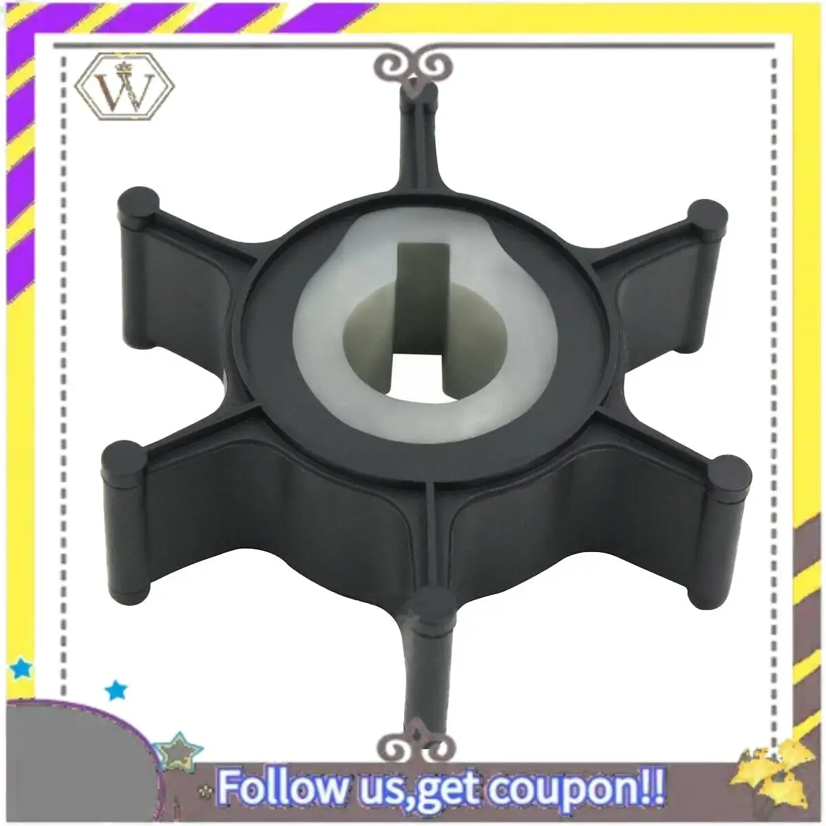 ABXV-girante de bomba de agua para barcos fueraborda Yamaha 2HP P45 2A 2B 2C 646-44352-01-00