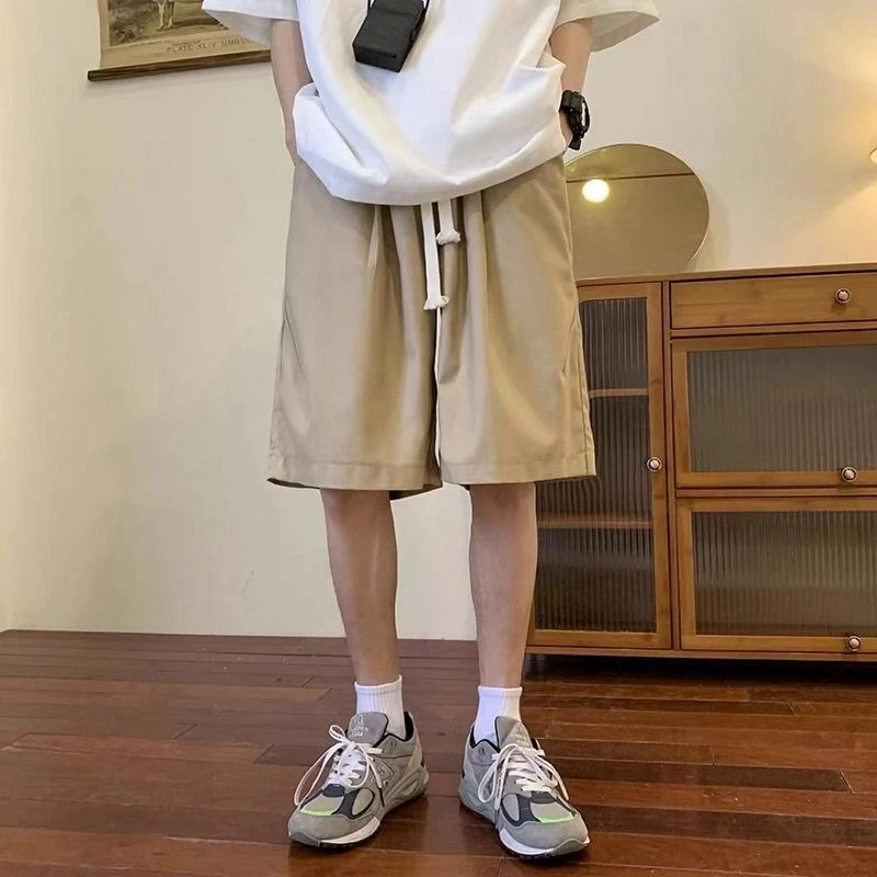 

2026 New Summer Casual Shorts Men Loose Streetwear Stylish Versatile Athletic Straight Leg 5-Point