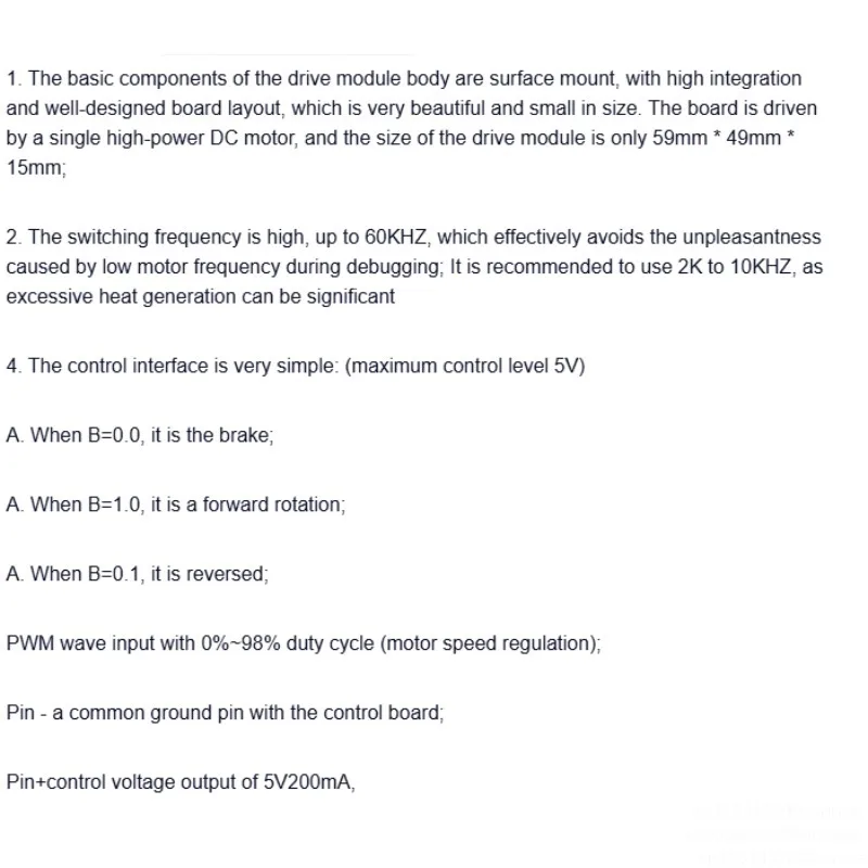 HC240A-PWM 8V-30V Forward and Reverse Bidirectional DC Motor Driver Module Dual Way Governor Speed Controller H Bridge