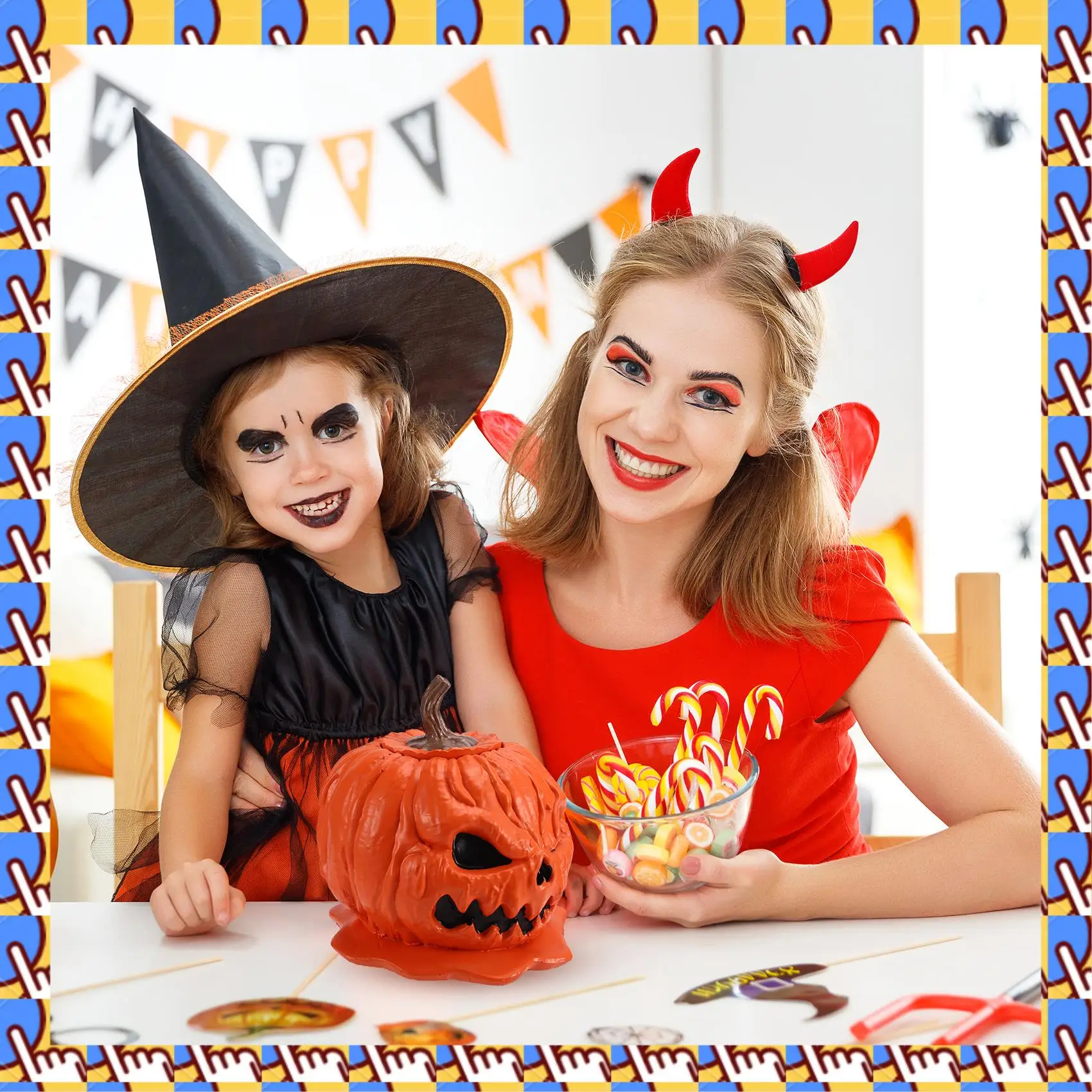 

Halloween Pumpkin Snack Bowl Melting Skull Bowl With Lid Table Decoration Reusable Halloween Candy Holder For Indoor