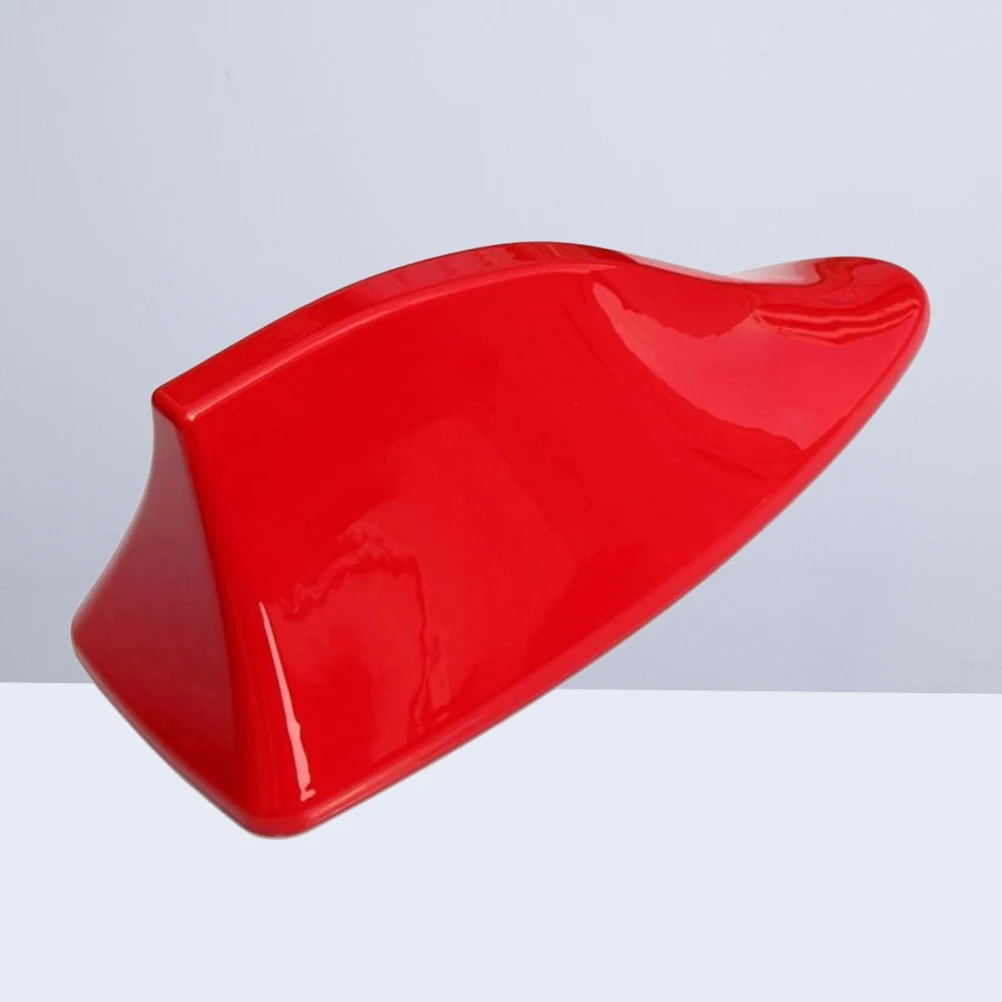 

Waterproof Universal Car Radio Antenna Shark Fin Roof Decorative Antenna With FM/ Function (Red)