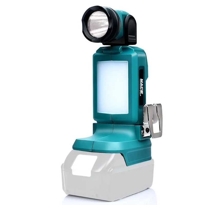 ForMakita Battery Work Light LED Outdoor Lighting Fixture 18V Lithium Battery Multi Functional Portable Flashlight