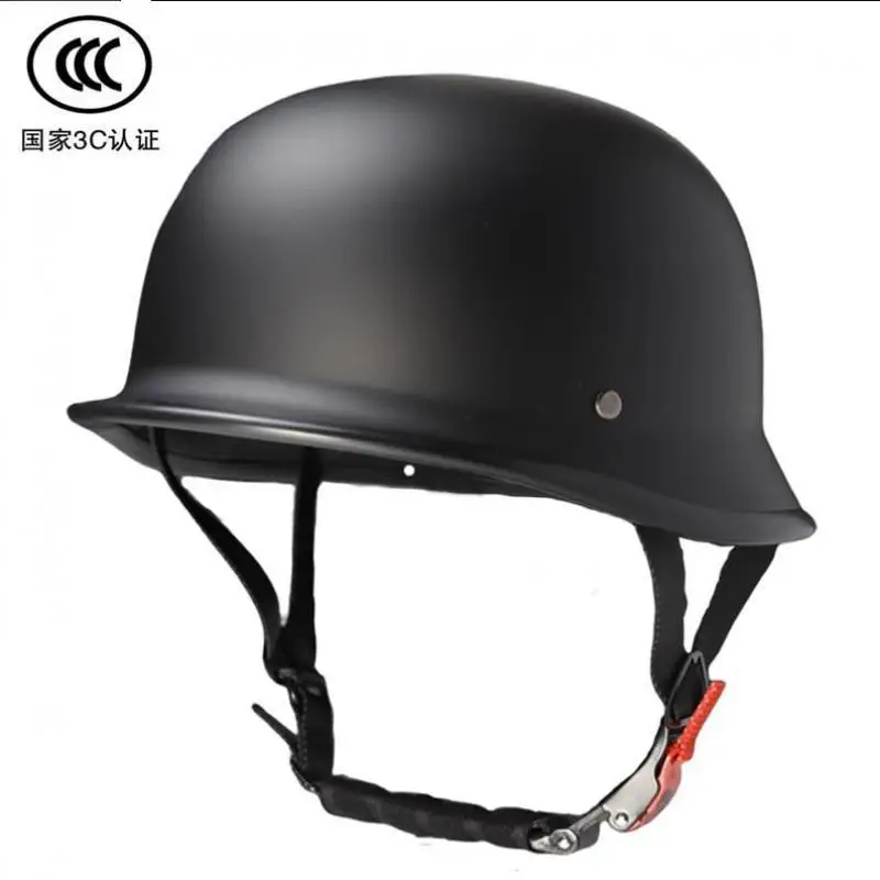 

High quality stainless steel German style Half Helmet 1/2 helmet, for Harley Davidson cruising motorcycle protection helmet