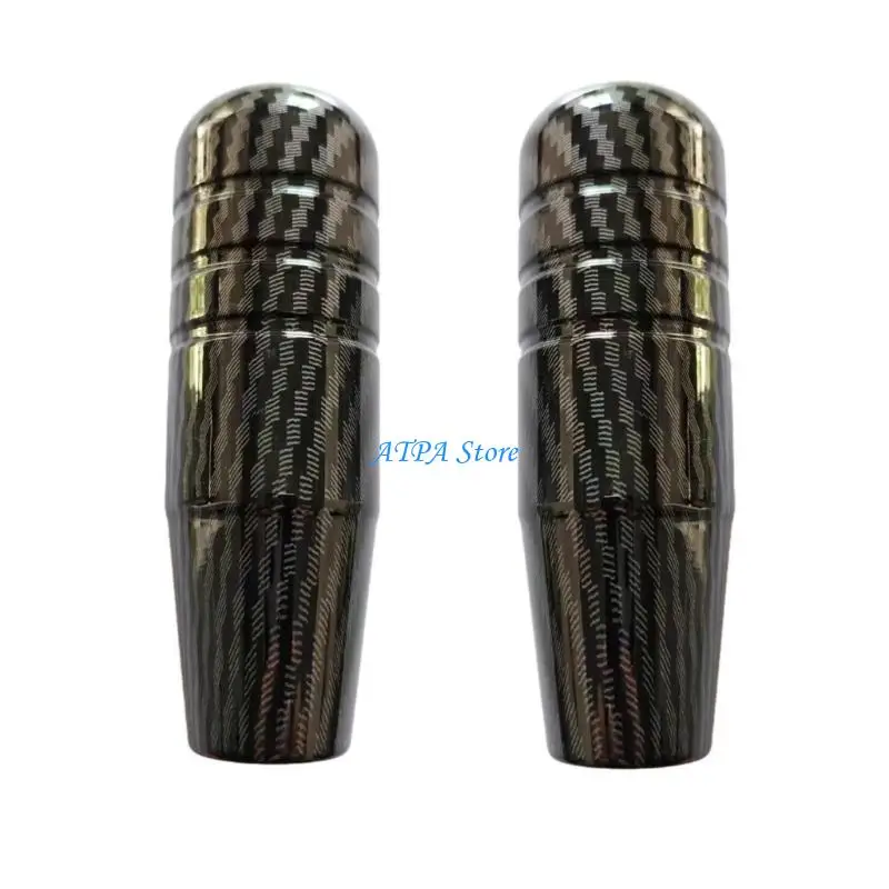 

U13C Easy Install Universal Shifting Knob Carbon Pattern Aluminum Alloy Ergonomic Grip Manual Knob