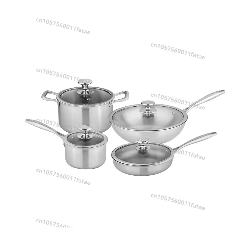 

Pure Titanium Set, Wok, Frying Pan, Milk Pan, Soup Pan, Uncoated Healthy , Not Easy To Stick