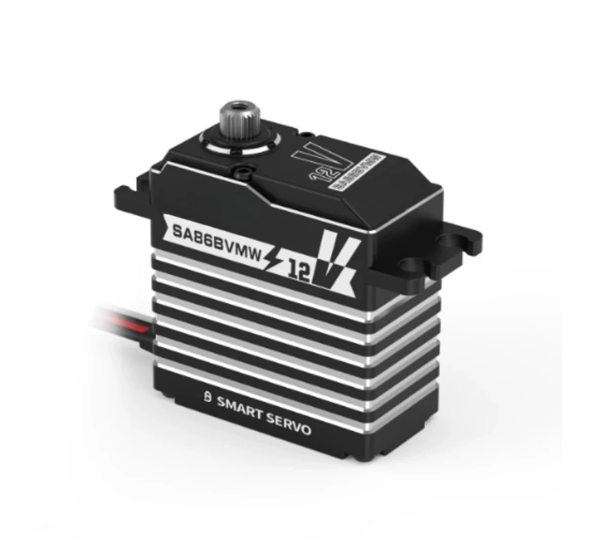 SA86BVMW 60KG High Torque Smart Waterproof Servo, 12V Brushless Digital Programmable for RC Racing Car