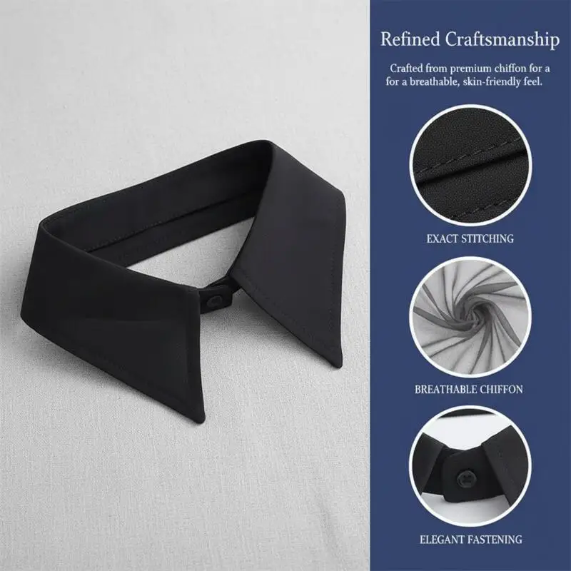 Removable Fake Collar for Blouse Women Detachable Shirt Collar False Accessory Layer for Multiple Outfits
