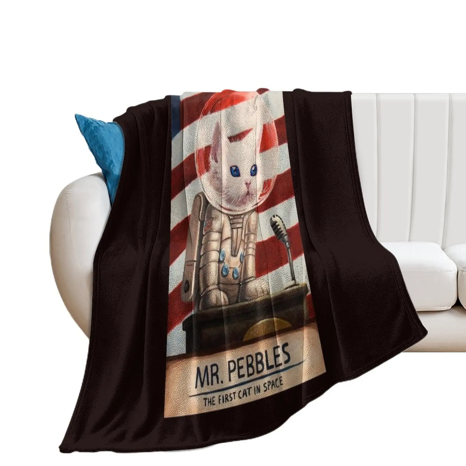 

MR PEBBLES - High Quality Classic T-Shirt Throw Blanket Weighted Giant Sofa Blankets