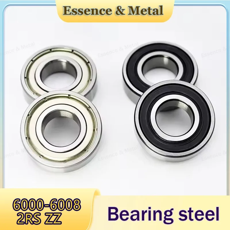 3-20Pcs Deep Groove Ball Bearings 6000-6008 2RS ZZ Rubber Sealed Bearings Suitable for Skateboards/Roller Skating/Inline Skating