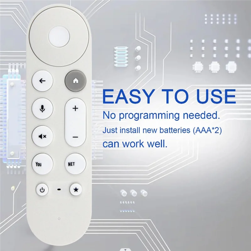 ABGB-para Google Chromecast 4K reproductor multimedia de transmisión de nieve reemplazar Control remoto por voz GY3LE