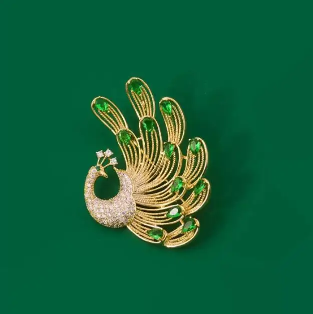 Exquisite Elegant Phoenix Rhinestone Brooch For Women Fashion Classic Animal Badges High-end Pins Accessories Gifts