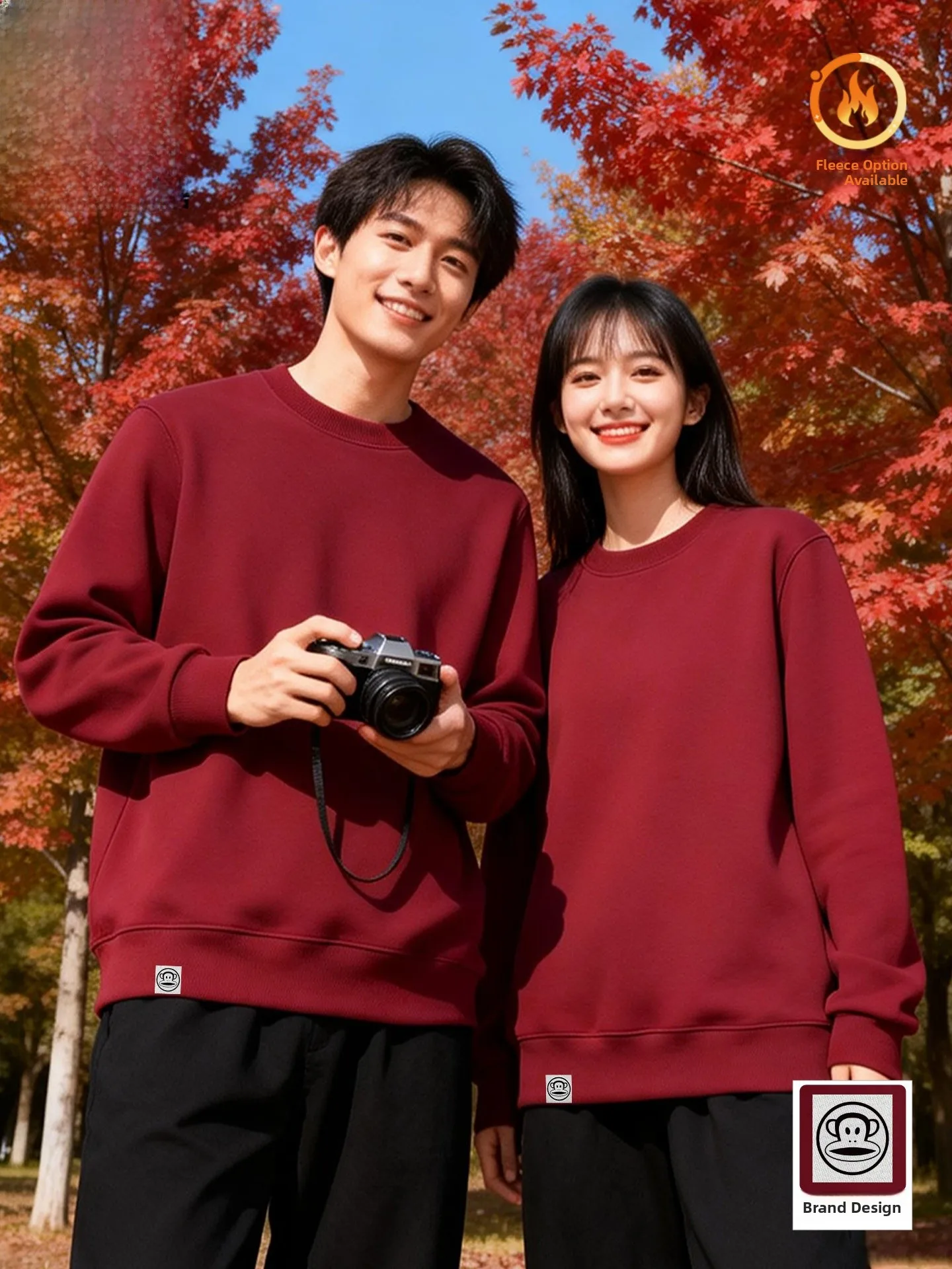 

2026 Year round Ne Sweatirt ex Casual Comfortable Breathable Long Sve Cotton Polyester Blend