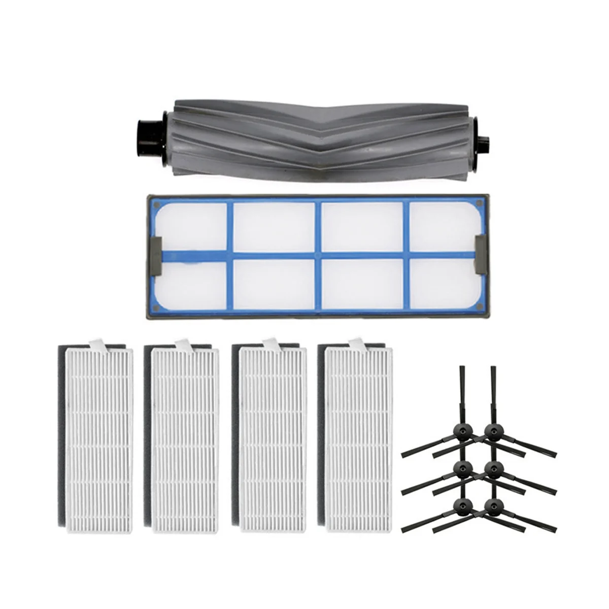 12PCS for A8 A6 X620 X623 Robot Vacuum Cleaner Roller Main Brush HEPA Filter Side Brush Replacement Parts