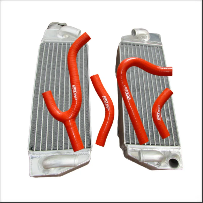 Aluminum radiator & silicone radiator Hose For KTM 250/300/380 SX/EXC/MXC 1998-2003 1999 2000 2001 2002 98 99 00 01 02 03