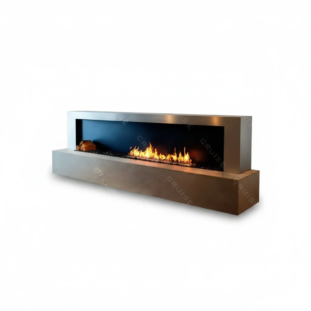 

Биоэтаноловый каминный вкладыш, 1200 мм, из нержавеющей стали 304, ручная спиртовая горелка, безвентиляционный бездымный этаноловый обогреватель для декора виллы