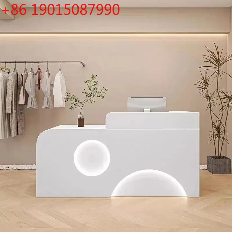 

Supermarket Counter Table Reception Desk Long Hairdressing Furniture Restaurant Modern Party Tables Luxury Spa Checkout