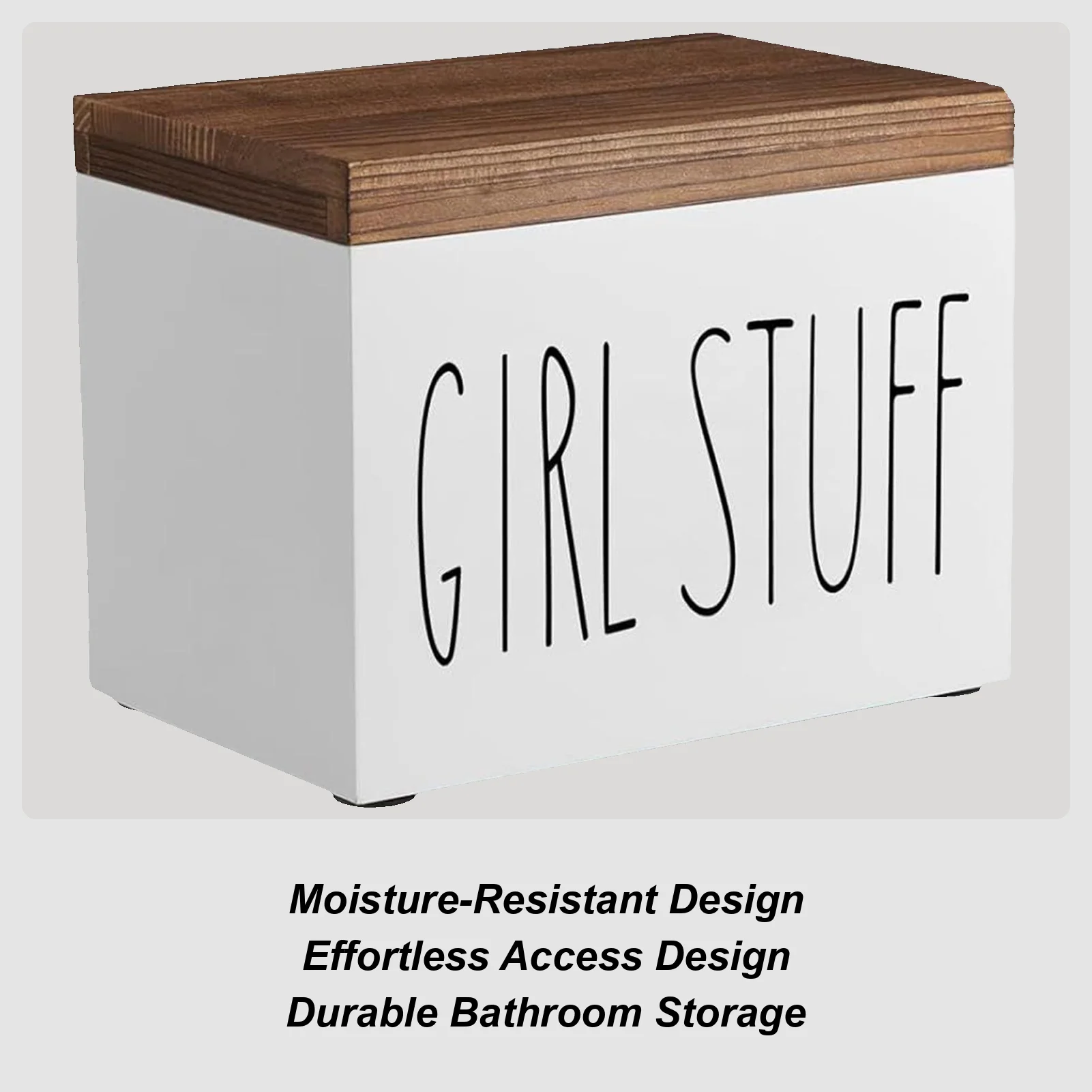 

Tampon Holder Feminine Product Organizer Sanitary Napkin Holder For Bathroom Shower Home Living Room Apartment Vanity Countertop