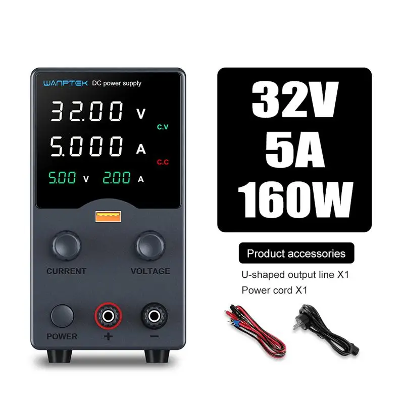 ใหม่! Wanptek แหล่งจ่ายไฟ DC 30V 10A 5A VARIABLE Bench Power Supply ปรับ Lab แหล่งจ่ายไฟ 60V 5A 120V 3A แรงดันไฟฟ้า