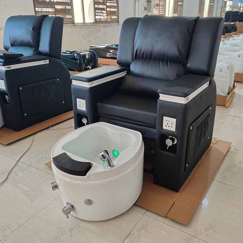 Massage Table & Bed,Beauty Salon Furniture,Nail Salon Sofa, Separate Basin, Sink, Pedicure , Therapy, Bath, Spa Foot Washing Cha