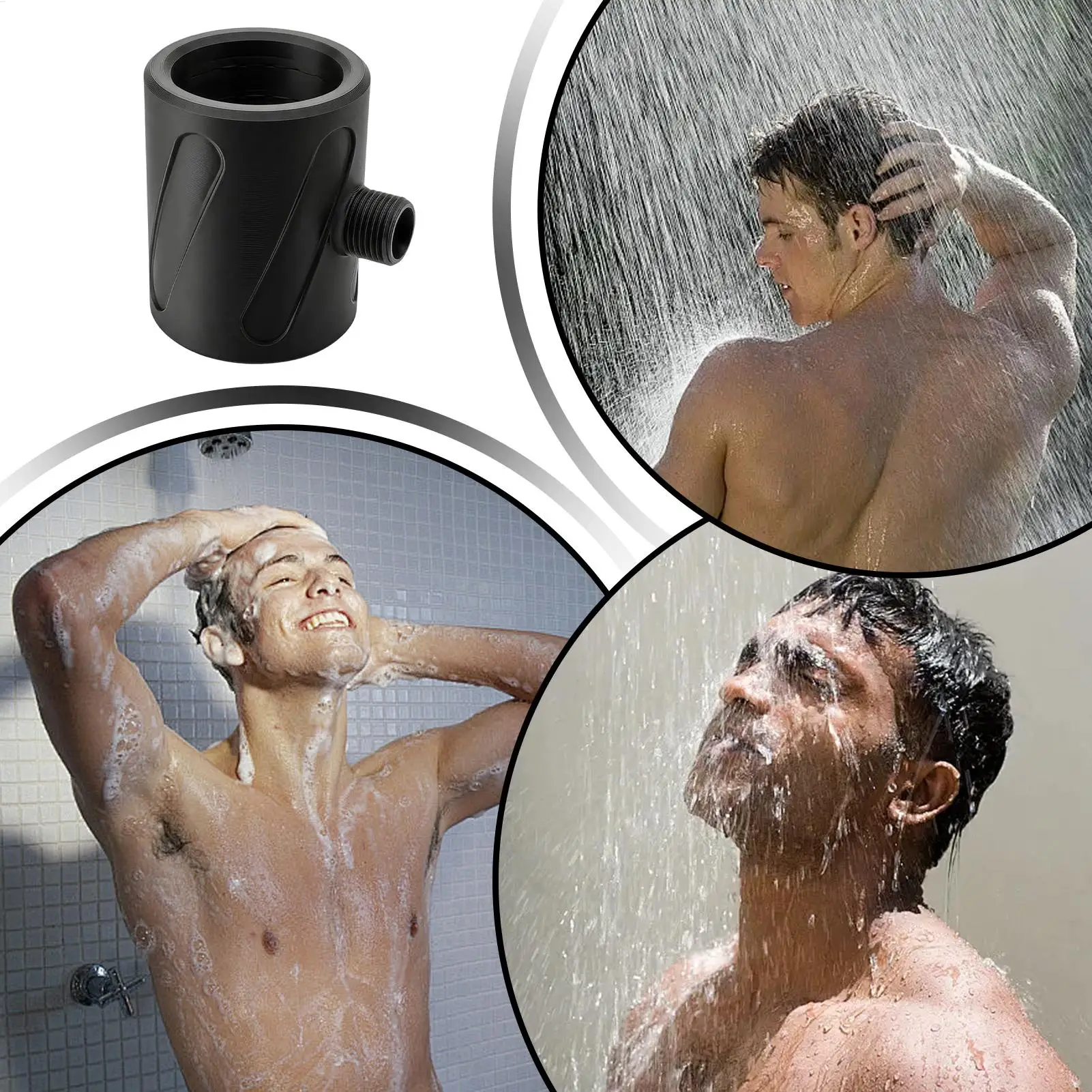 High Pressure Shower Head for Mens Handheld Coarse Hole Anti Clog Easy Install Durable Bathroom Rainfall Boost Sprayer view 5