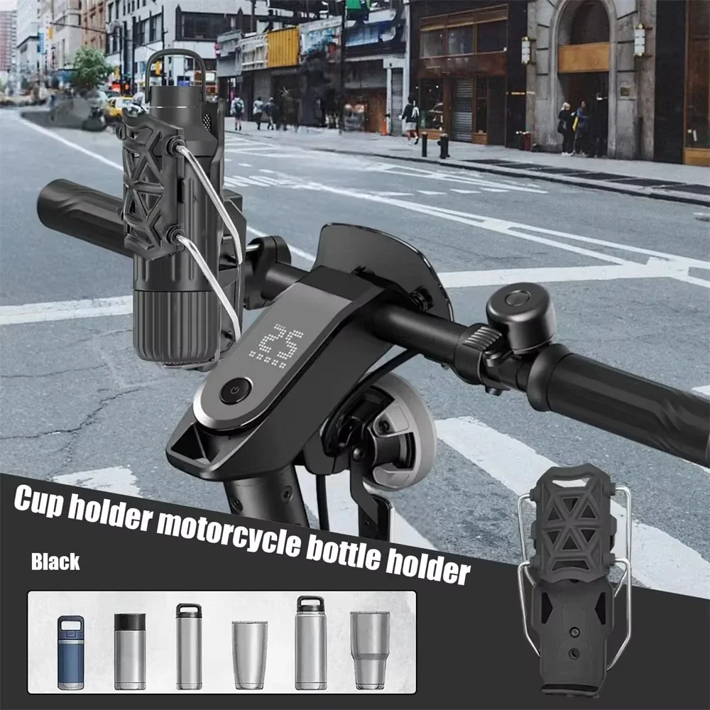 Adjustable Bottle Cages SupportWater Bottle Holder Handlebar Stand for MTB Road Cycling Electric Bicycle Motorcycle Accessories