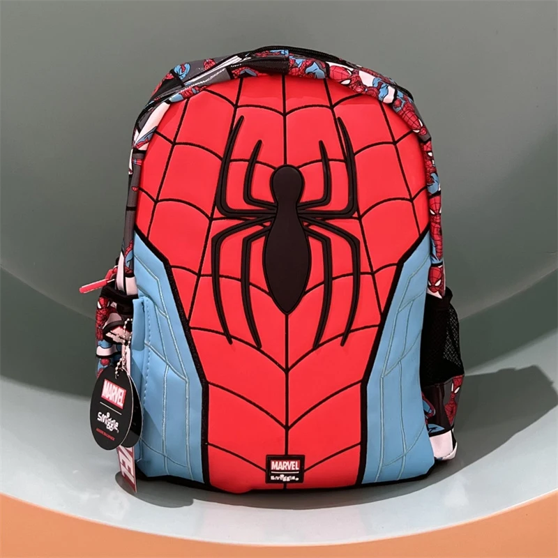 Marvel Smiggle School Bag Superhero Boys Backpack Iron Man Spiderman Student 6-12 Years Old Lightweight Load-reducing Backpack