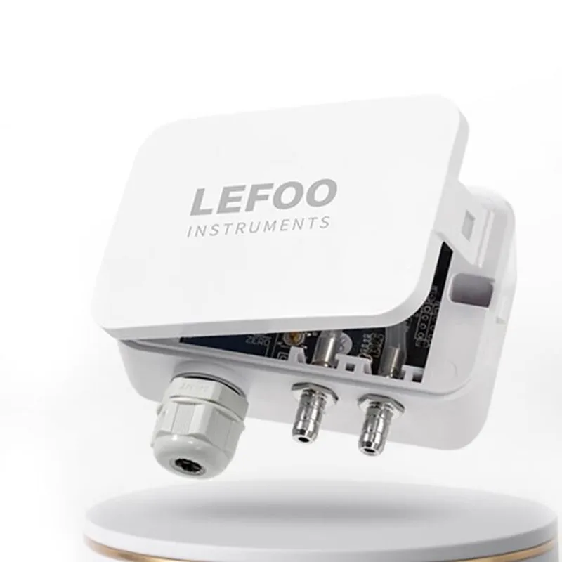 LEFOO 0-10V/RS485 saída 0-25000pa sensor de pressão do vento diferença de pressão sensor de pressão estática para duto de ventilação
