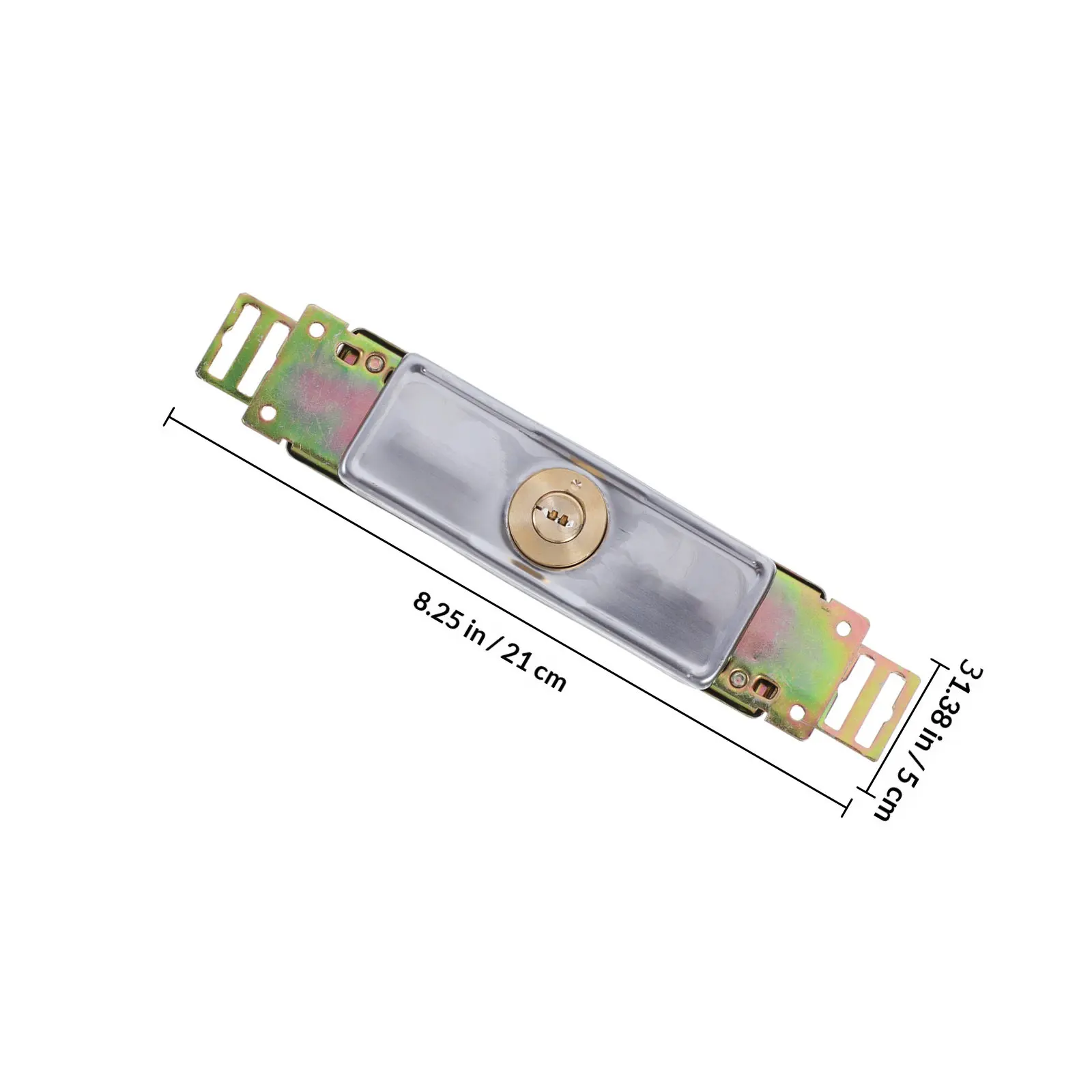 Strong Roller Latch for Vertical Rolling Shutter Doors Metal Construction Anti Anti Knock Garage Door Lock with Keys
