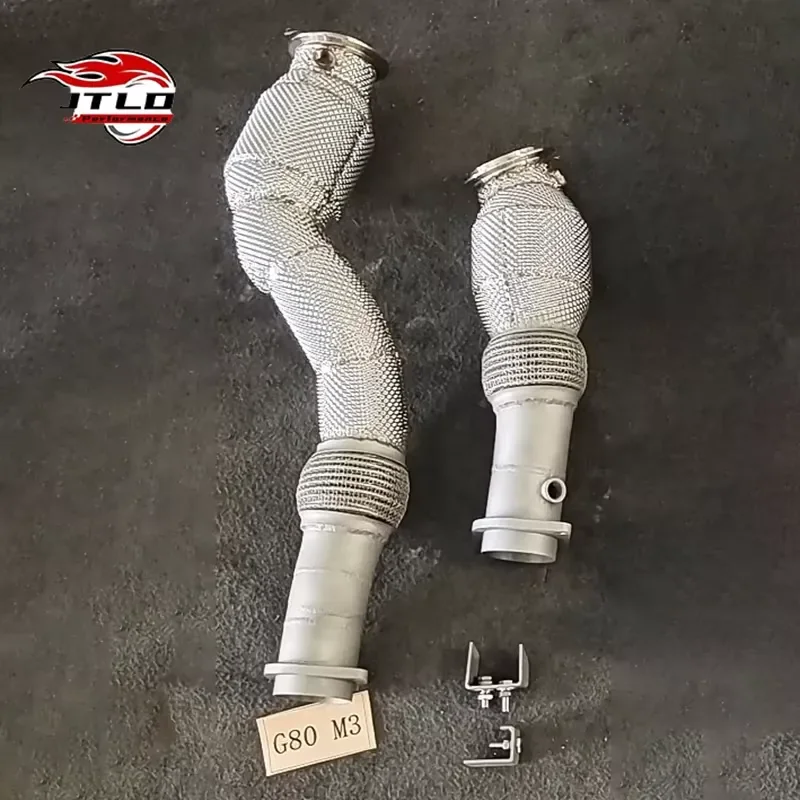 Professional Performance Exhaust Header for BMW G80 M3 304 Stainless Steel Downpipe Turbo Upgrade