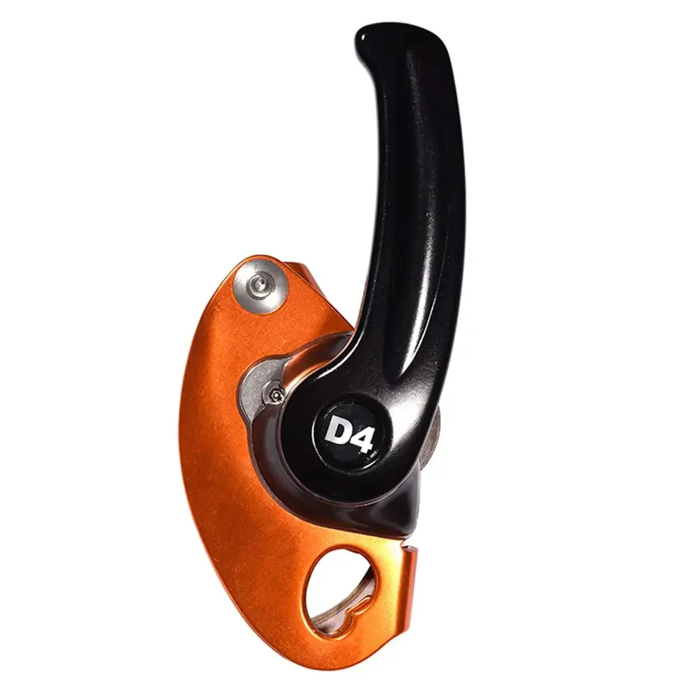 Alat Belay Pendakian Baru untuk Panjat Tebing, Penyelamatan di Puncak, Peralatan Turun Tebing KAILAS D4 Double-Stop Auto-Lock Descender