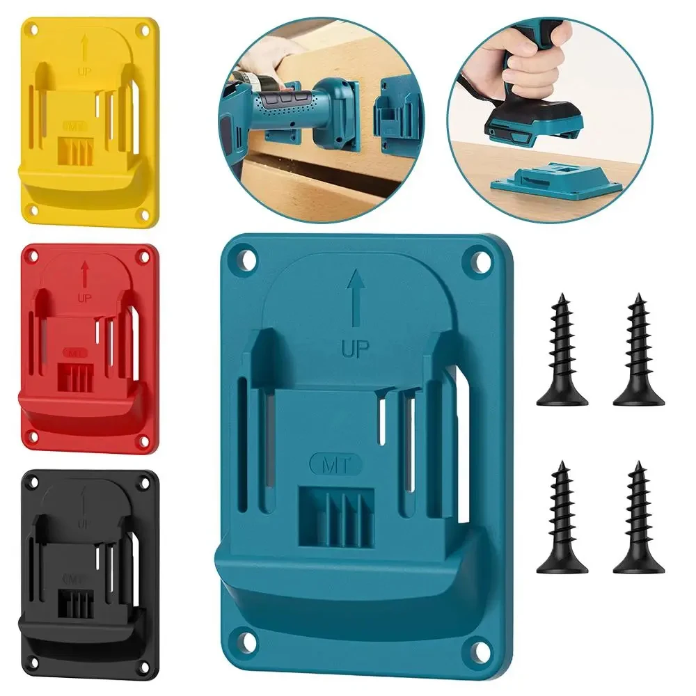 Drill Tool Wall Mounted Base Hanger Compatible Motorized Stand Set for Makita18V Lithium-lon Tools - 1-10 Pack with Screws