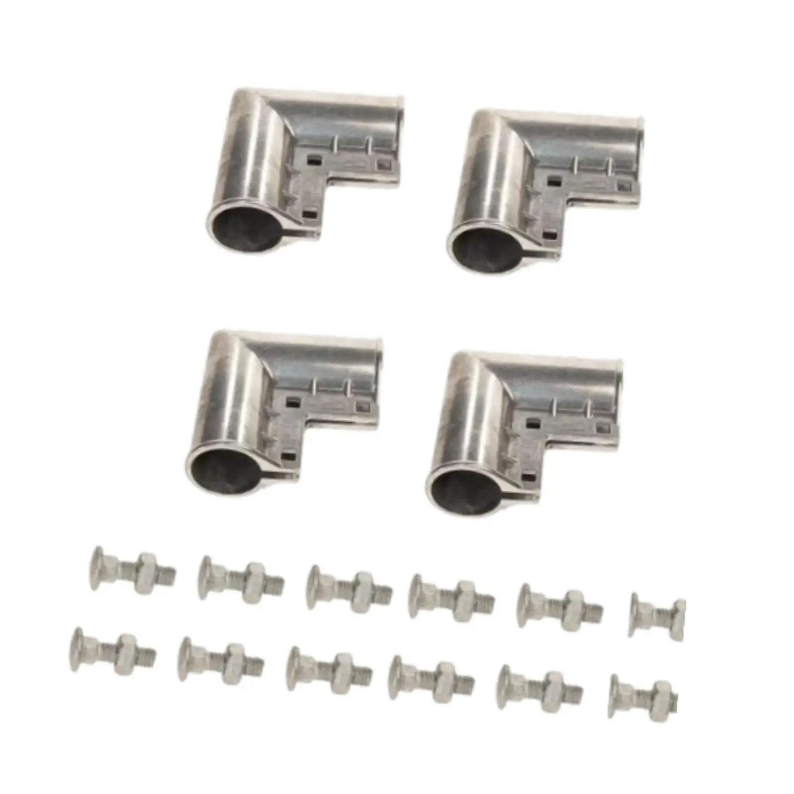 

4 шт. угловые ворота с болтами, звено цепи, угловой разъем для ворот, прочные садовые ворота