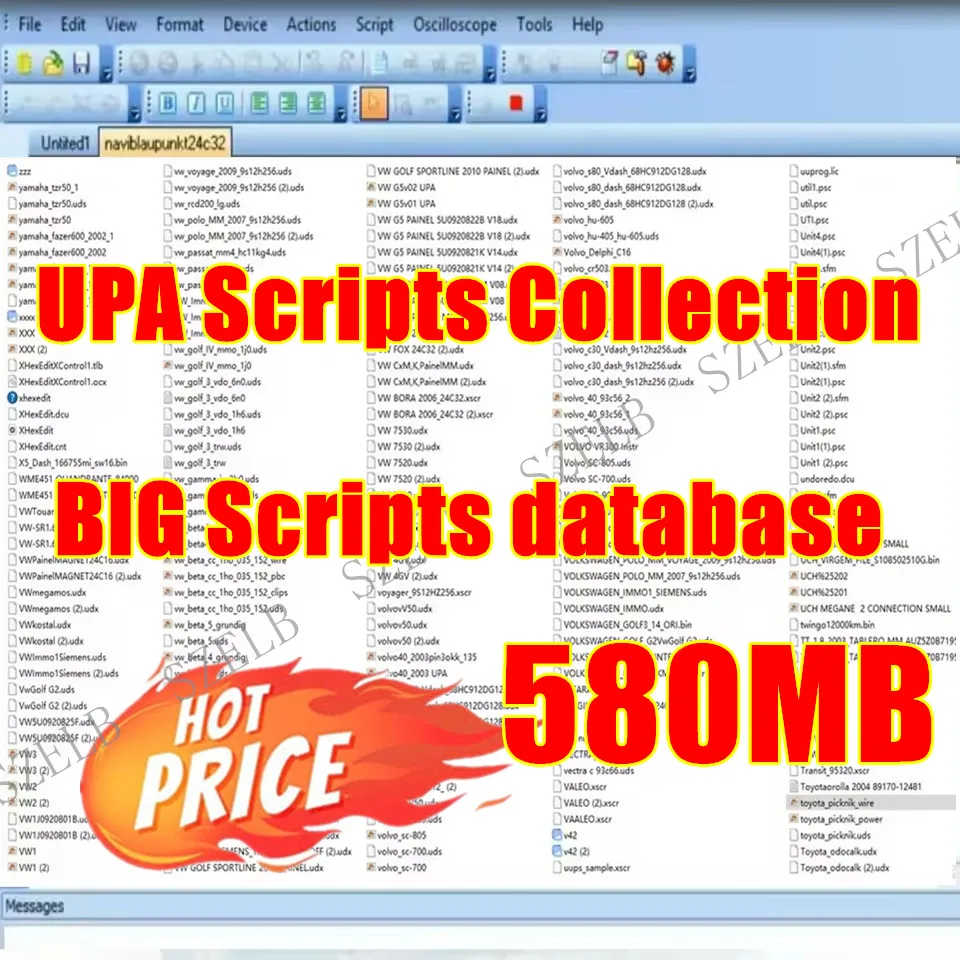 

UPA Programmer 581 MB + Script Files Collection Database