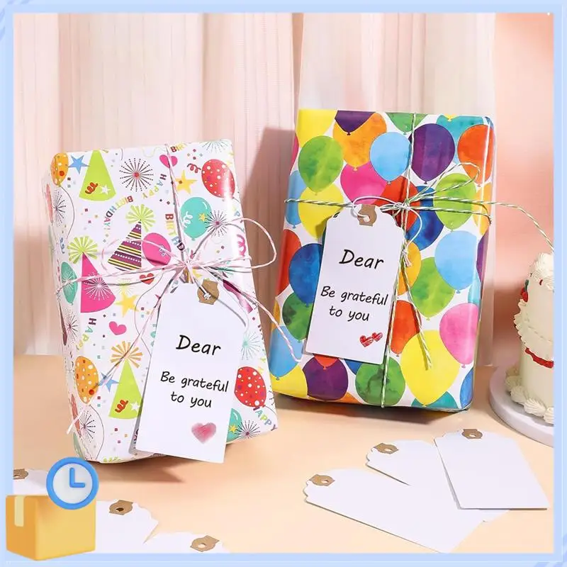 Popular 120 Pack Tags Set With Elastic String Marking Hang Tags Kit With String Attached Reinforced Hole Writable Tags 4.76X2.36