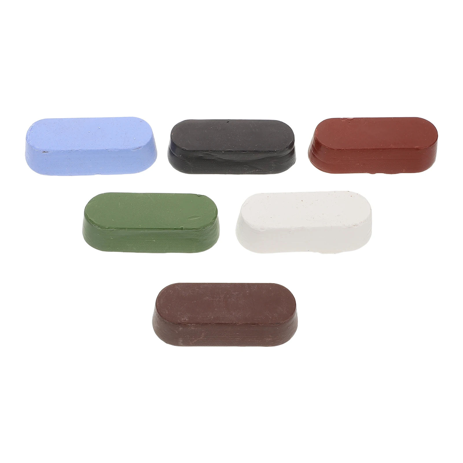 

6pcs Polishing Wax Set Stainless Steel Mirror Finish Kit Green White Red Purple Yellow Wax Car Polisher Buffing Pad Repair