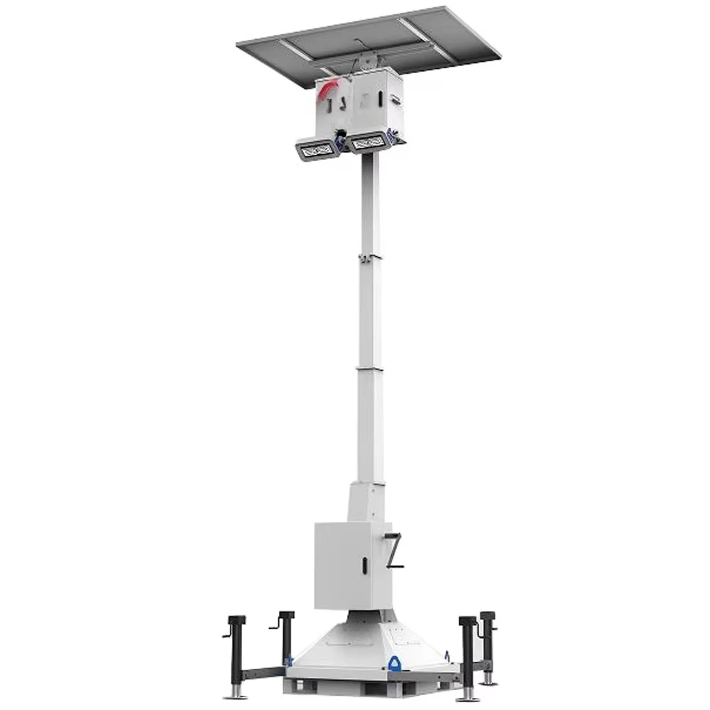 Pollution Free Solar Power Energy Led Lighting Towers for Sports Competition Lighting