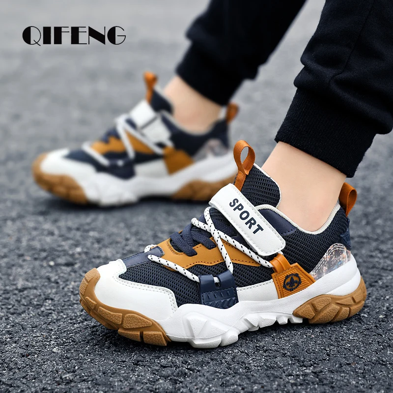 

2023 Children Fashion Soft Casual Shoes Boys Non-slip Autumn Winter Tactical Sneakers Kids Outdoor Footwear Chunky Sneaker Child