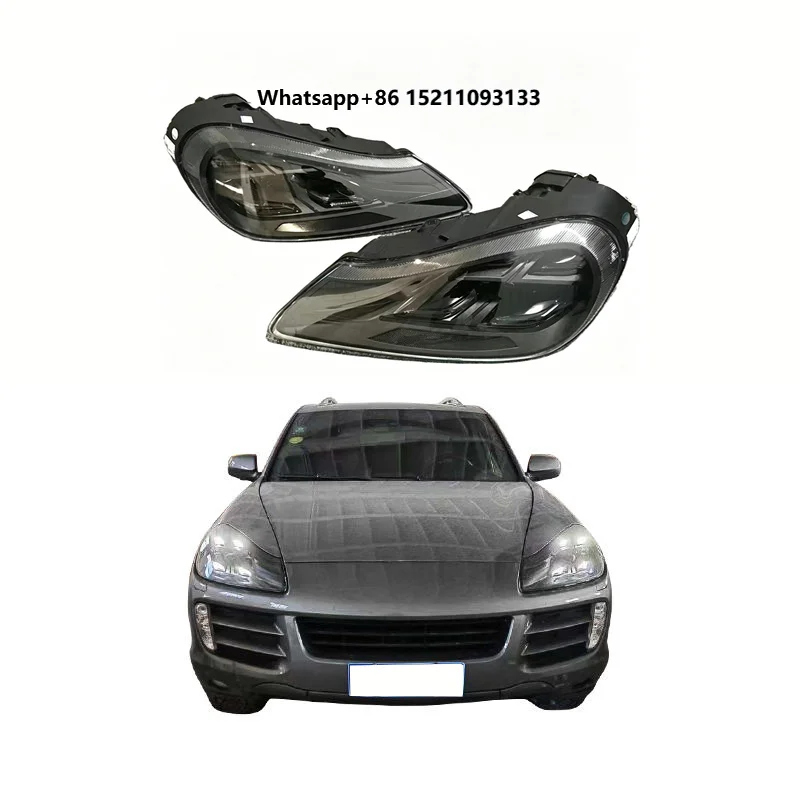 For Cayenne2008-2010 Car Modification Car Lights LED Modified Headlight New Daytime Running Lights for 957 Model