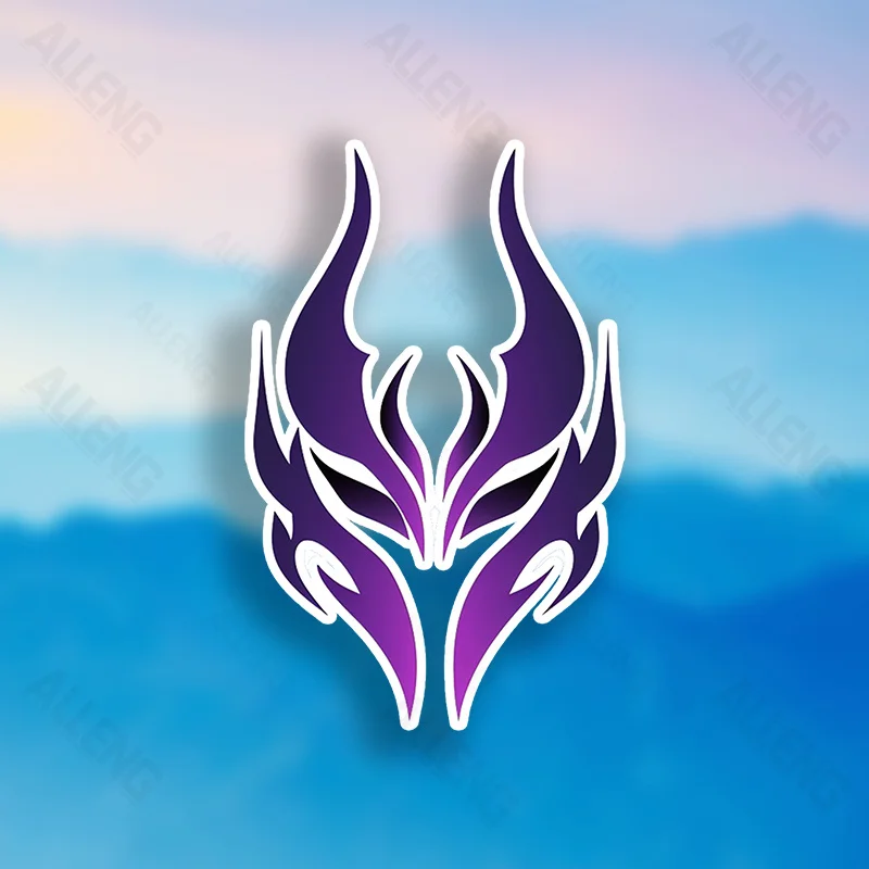 

Art - тематическая наклейка на автомобиль "Фиолетовая этническая маска", автонаклейка с выставочной подставкой, отличительный предмет для автомобильного стиля