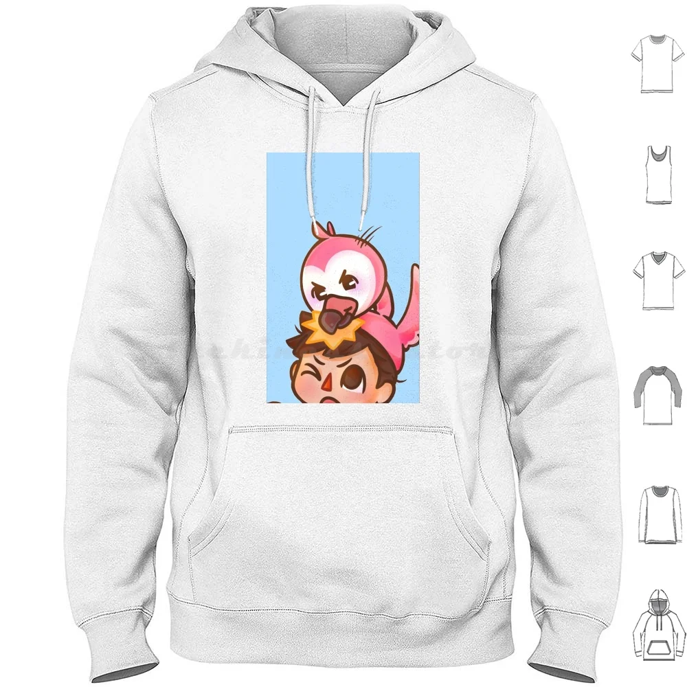 Untitled Hoodies Long Sleeve Albertsstuff Flamingo