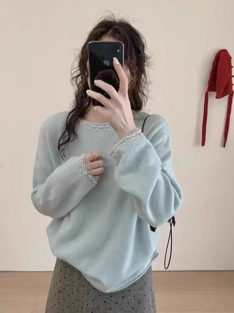 

Pullovers Womens Plus Size Tops Cashmere Majestic Royal Sovereign Supreme Ultimate Preeminent Polyamide Glowing Brilliant Korean