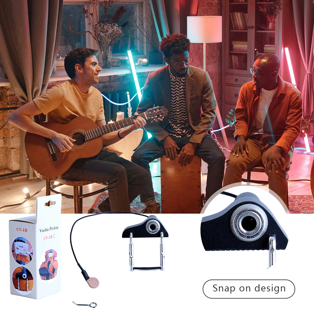バイオリンピックアップ楽器ピックアップインスタント本格的な音 - Musical Instrument Viola のレビューと価格