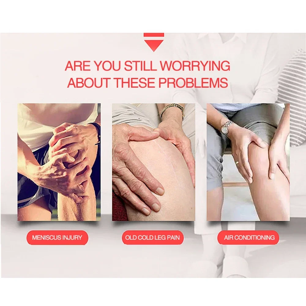 1Pair New Self Heating Knee Braces Sleeve Tourmaline Knee Support Far Infrared Keep Warm Knee Pads