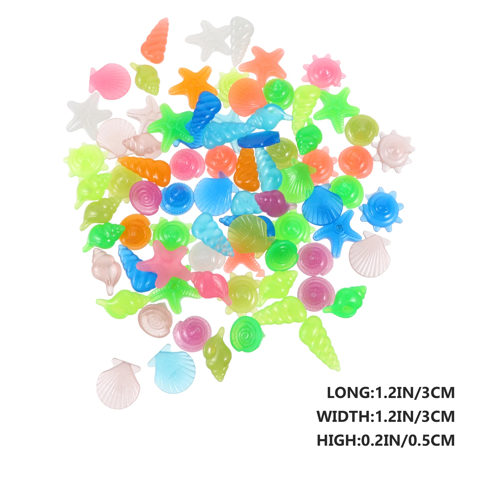 

2 Packs Glowing Pebbles Stones Aquarium Fish Tank Garden Pathway Decoration Night Light Rocks Polystyrene Resin Mix