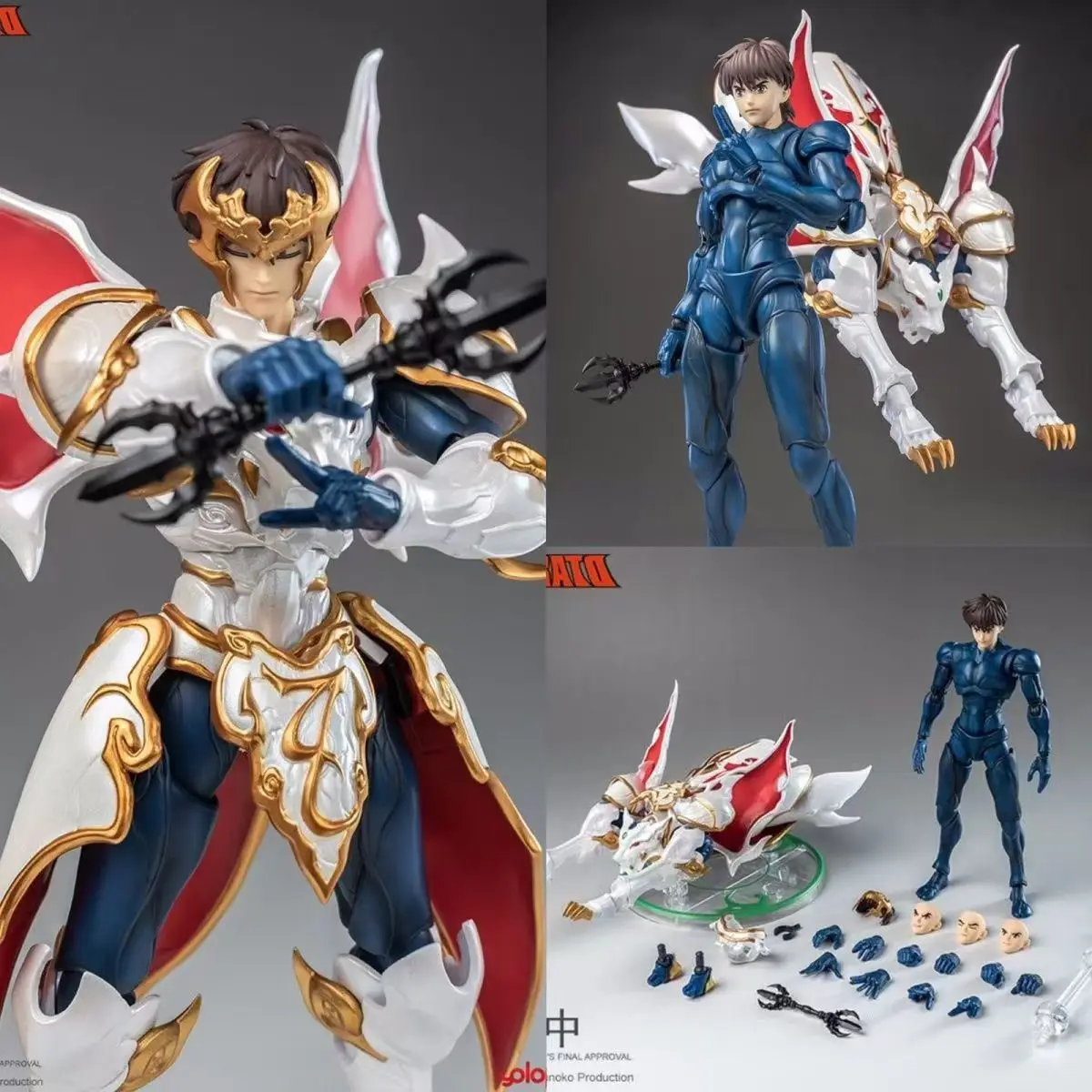 In Stock Original Yolopark AMK PRO X Series Tenkuu Senki Shurato Shura King Ippei Anime Action Figure Metal Armor Model Toy Gift