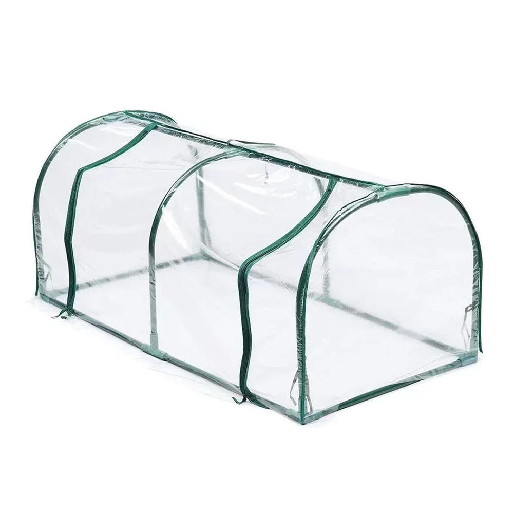 1x Outdoor Garden Greenhouse Bottomless Flower Bed Clear Heat Preservation Cover Flower House Outer Cover